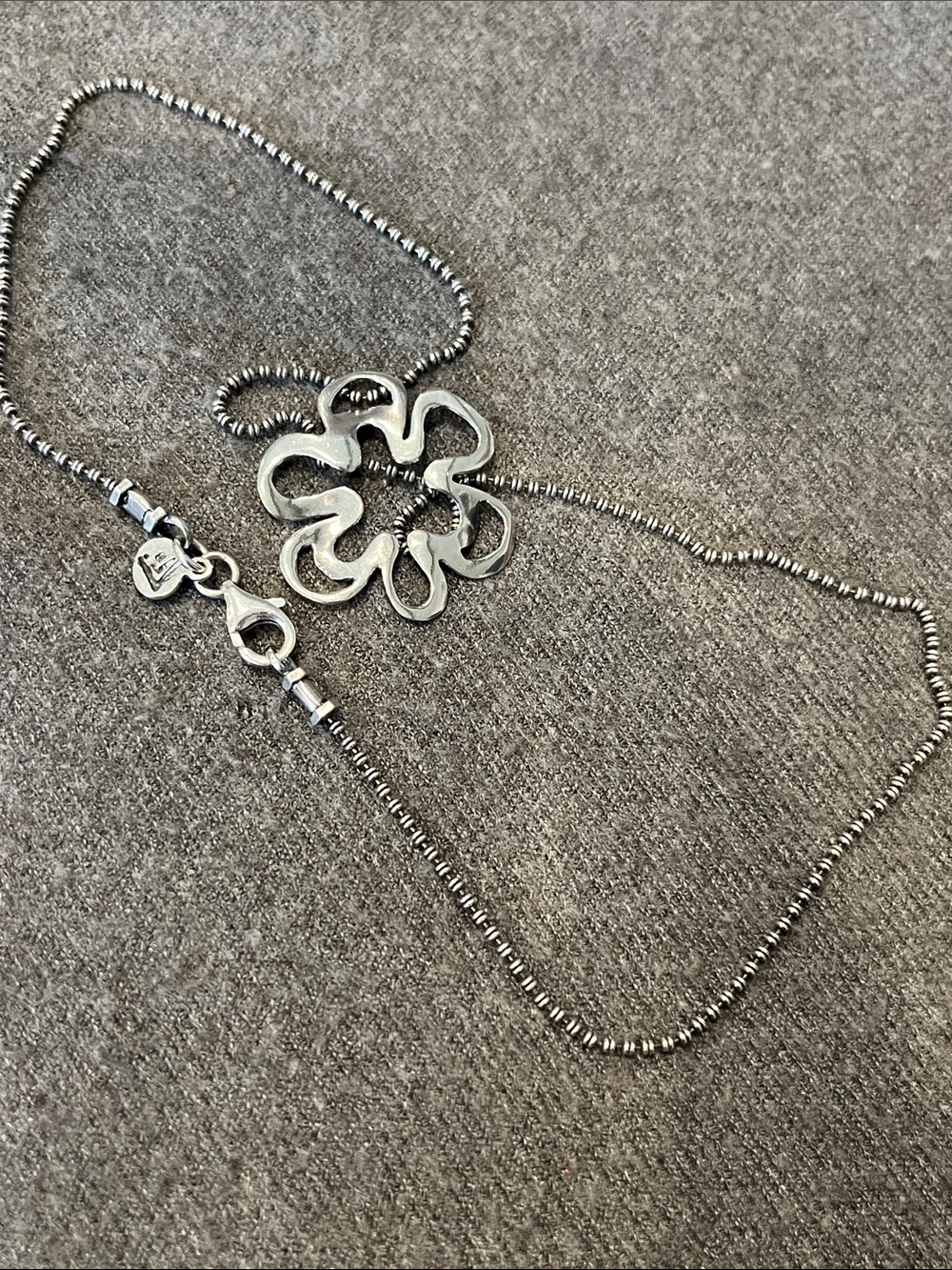 Silpada Sterling Flower Necklace-Retired - Picture 3 of 7